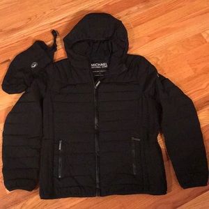 Michael Kors packable downfill jacket.